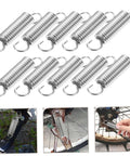 Top Tier 10 Pcs Stainless Steel Extension Springs With Hook Ends For Electrical Appliances Autos And Machinery Strong Load Bearing DIY Repair Kit, 7x1.2cm