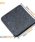 Heavy Duty Treadmill Mat Pads 6 Pack For Home Gym Shock Absorbing Rubber Floor Protectors No Slip Under Load