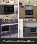 Compact Countertop Dishwasher With Smart Wifi Connectivity Six Wash Cycles Energy Star displayed in various kitchen styles.