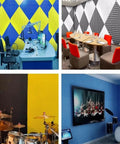 Game Changing High Density Acoustic Foam Panels With Self Adhesive Backing For Recording Studio used in colorful studio and meeting spaces.