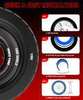 Puncture Proof Tire Insert For 20x4 Fat Bike Tires With 15mm Anti-Puncture Layer installation steps diagram