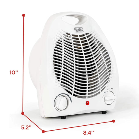 Cozy Personal Desk Heater For Office And Home Compact Space Heater With Three Modes Fan Low High Heat And Adjustable Thermostat, white