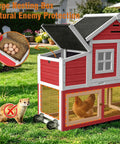 Extra Large Outdoor Chicken Coop With Run And Wheels For Six To Ten Chickens, featuring nesting boxes and weatherproof roof
