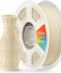 Matte PLA Plus Filament 1.75mm 1Kg 2.2Lbs Made With USA Material Soft Matte Finish Desert Tan spool with printed vase
