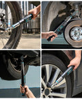 Using 3/8-Inch Drive Digital Torque Wrench With LCD Display, Real-Time And Peak Modes, 0 To 220 Nm, on bike and car wheels