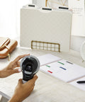 Heavy Duty Self Adhesive Embossing Labels White On Black Tape With 3D Raised Lettering stick tight to clean surfaces for home office or garage.