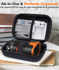 Kid Friendly Handheld Microscope With 2.0 Inch Screen 1000X Magnification Rechargeable in EVA case with slides kit