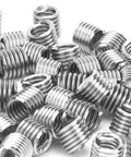 50Pcs Wire Thread Insert Kit 304 Stainless Steel NPT UNC Threads 1/4-20 Coiled Helical Sleeves For Automotive Repairs