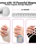 Magnetic Acrylic Nail Tip Cutter With Magnets For Precise Length And Quick Sizing Like A Pro Sharp Nail Clippers details