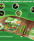 Massive 35 Variety Heirloom Seed Pack With Over 21,000 Non GMO Seeds For Home Gardeners Featuring Vegetables Fruits And Herbs display