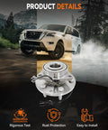 2 Pack Front Wheel Bearing Hub Assembly 515160 Fits Chevy Silverado 1500 Suburban Tahoe GMC Sierra 1500 Yukon Cadillac Escalade XTS ABS 6 Lug 2014 Through 2020 Vehicles with SUV in background