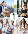 Various uses of Portable Handheld Turbo Fan With 17400 RPM High Speed Mini Cooling Power 4500mAh USB Rechargeable 5 Gear Wind
