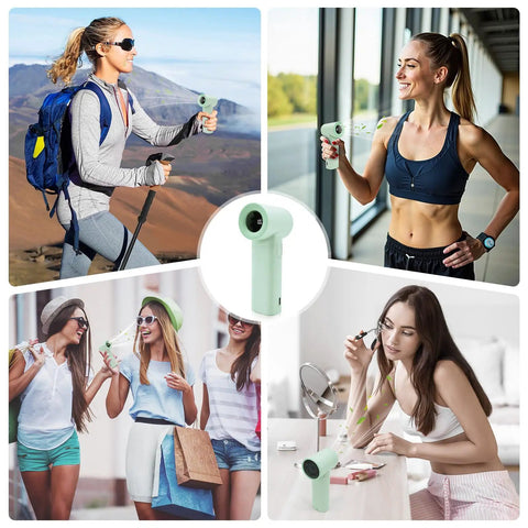 Various uses of Portable Handheld Turbo Fan With 17400 RPM High Speed Mini Cooling Power 4500mAh USB Rechargeable 5 Gear Wind