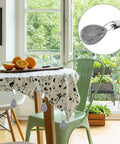 Teardrop Marble Tablecloth Weights With Metal Clips 24 Pack Outdoor Table Cover Hangers for picnics and parties on dining table