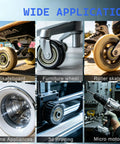 Wide application of 10 Pack Of 6200-2RS Deep Groove Ball Bearings 10X30X9mm in skateboards, furniture wheels, and 3D printers.