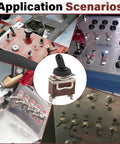 Beefy 12V DC 30A Waterproof Toggle Switch 2 Pack SPST Marine Grade application scenarios with varied switch panels