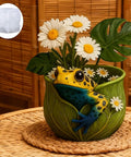 Silicone Flower Pot Mold For Succulents And Planters Flexible Cement Frog Shapes Easy Demold DIY Pen Holder And Home Decor Mold