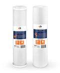 5 Micron 20 Inch By 4.5 Inch Water Filter Cartridges Set Of 2 for whole house 2 stage sediment and CTO carbon filter reducing chlorine