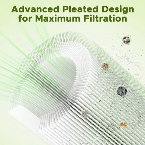 Advanced pleated design of 2 Pack Replacement Filter For Wet Dry Vacuums 5-20 Gallon And 6-9 Gallon Models Compatible With 17816 9-17816