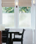Privacy Window Film With Reusable Static Cling Transforms Glass Surfaces From Windows To Doors And Showers Repositionable And Removable Adds Personal Style And Privacy On Point 17 By 59 Inch Roll installed on window.