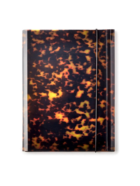Thick File Folders Set Of 6 With Tortoise Print For Office And School Organizer For Letter Size Docs Durable Designer Style 11.75 By 9.25 Inch Folders To Keep Your Papers Neat And On Point shown as an elegant tortoise print folder