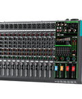 12 Channel Digital USB Bluetooth Audio Mixer With MP3 Player, 48V Phantom Power, Built In Reverb, large front panel view