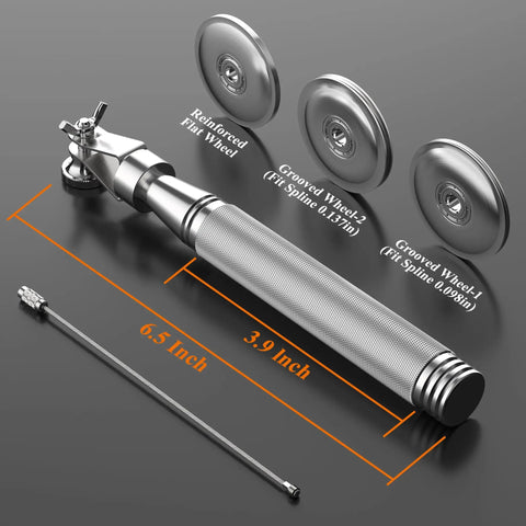 Heavy Duty Screen Roller Tool Kit For Window And Door Screens Stainless Steel Construction 3 Wheel Types displayed