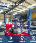 Linkable 10 Pack LED Shop Lights 4 Foot, 4400 Lumens, 6500K Cool Daylight, Garage Mega Bright Lighting in workshop setting