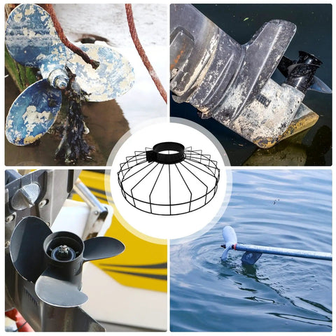 Stainless Steel Propeller Guard For Boat Motors Durable Propeller Net Cover And Safety Cage Protects Trolling Motors From Ropes Debris And Plants With Mesh Shield And Gear For Lasting Protection And Safer Boating
