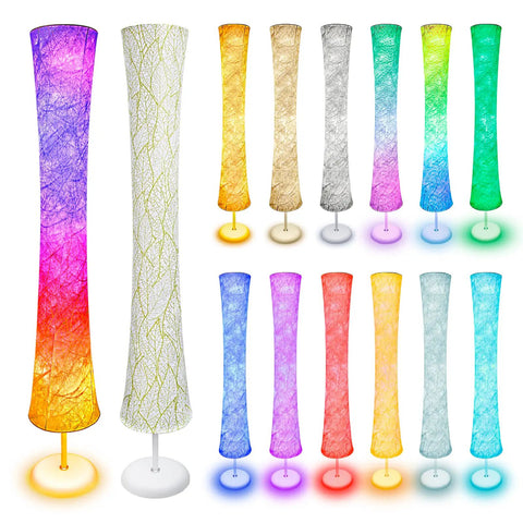 Color variations of Smart RGB Floor Lamp With Music Sync And 16 Million DIY Colors, 61 Inch Standing Corner Lamp With 3 Color Temperature