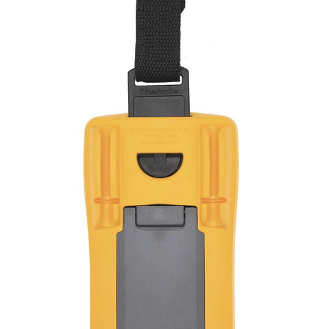 Magnetic Hanger Kit For Fluke Multimeters With Strap And Clip Third Hand Magnetic Holder showing back view and strap attachment