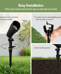 Low Voltage LED Landscape Spotlights 12V Garden Lights With Connectors 7.5W 3000K Warm White Outdoor Lights Installation