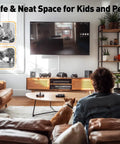 TV Cord Hider For Wall Mounts paintable white cable cover hides 2-3 wires behind a flat-screen TV