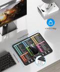 Excel Cheat Sheet Desk Pad And Mouse Pad For Word, PowerPoint, And Windows Shortcuts, Non Slip Waterproof Office Desk Mat on desk