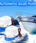 Two Pack 12V Auto Bilge Pumps With Built In Switch No Float Switch Required 1100 GPH Submersible Boat Bilge Water Pump and boat