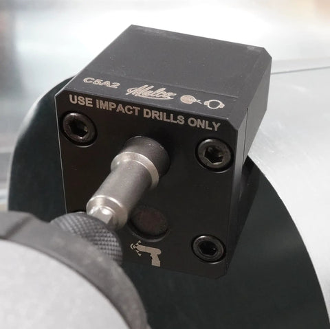 TurboCrimper Impact Driver Attachment Delivers 78 Percent Faster Crimping On The Job For 30 To 24 Gauge Round Duct And Spiral Duct With A Quarter Inch Hex Chuck No Setup Fits 12V And Up Cordless Impact Drivers