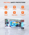 Inside view of Heavy Duty 2000W Pure Sine Wave Inverter For RV And Truck Off Grid showcasing safety protections