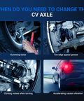 Symptoms for changing CV Axle Front Assembly Left And Right For Chevy Buick Pontiac And Oldsmobile Models