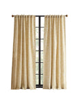Light Filtering Vineyard Leaf Print Curtain Panels Set Of 2 Gold 84 Inches Rustic Farmhouse Rod Pocket And Back Tab Window Drapes