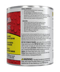 Side view of 32 oz Liquid Rubber Coating Sealant For Waterproof Flexible UV Resistant Protection On Roofs Basements RVs Campers