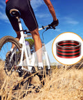 Cyclist on mountain trail with 20 Piece Bike Bottom Bracket Spacer Set With 1mm To 3mm Shims For 7 To 11 Speed Freehub Cassette inset