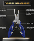 Heavy Duty Stainless Steel Split Ring Set With Pliers 200 Pcs Fishing Lures Rigs Leaders Connector Kit features tools and parts