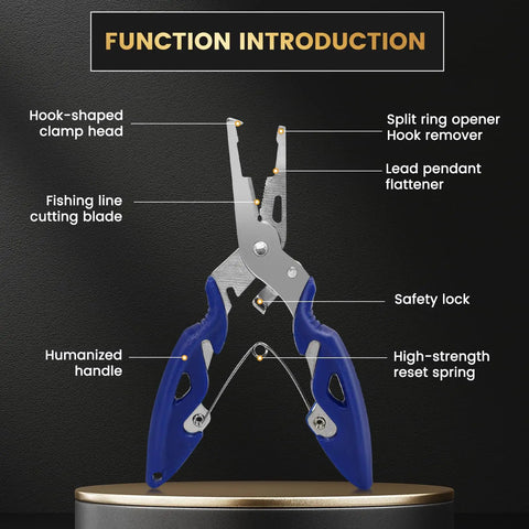 Heavy Duty Stainless Steel Split Ring Set With Pliers 200 Pcs Fishing Lures Rigs Leaders Connector Kit features tools and parts