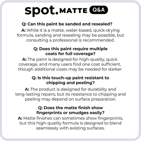 Product Q&A for Touch Up Paint Kit With Matte Finish For Cabinets Walls Doors And Furniture Easy Fix Three Shade Beige Repair Kit