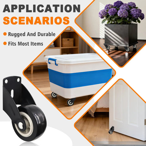2 Inch Door Support Wheel And Gate Roller Replacement Kit With Included Screws To Patch Up Drooping Screen Doors Quick Roll Slick On Classic Wood Fences Stress Free DIY Weekend Swap with detailed application scenarios.