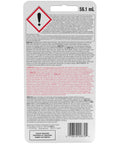 Back view of Clear Go To Multipurpose Adhesive Bond For All Projects, 1.9 Fl Oz showing warning symbol and instructions.