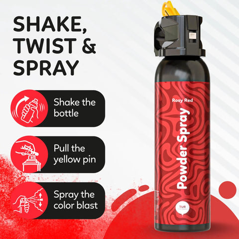 Hella Vibrant Red Smoke Powder Spray For Backyard Shindigs And Epic Weekend Vibes Featuring Completely Biodegradable Non Toxic Powder In A Cool Fire Extinguisher Style Launcher For Hassle Free Setup And Sweet Cleanup