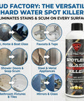 Hard Water Spot Remover For Glass Spotless X2 no scrubbing easy on shower doors car windows professional strength 16 oz