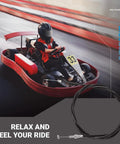 84 Inch Go Kart Throttle Cable Kit For Coleman KT196 Predator 196cc 212cc 224cc 6.5HP Engines And Hisun HS200GK shown with go-kart.