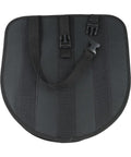 Heavy Duty Electric Vehicle Charging Cable Organizer Bag With Secure Seat Back Straps, black fabric, fits 5 to 15 meters of cords.